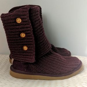 Purple Classic Cardy Ugg Boots Size 7